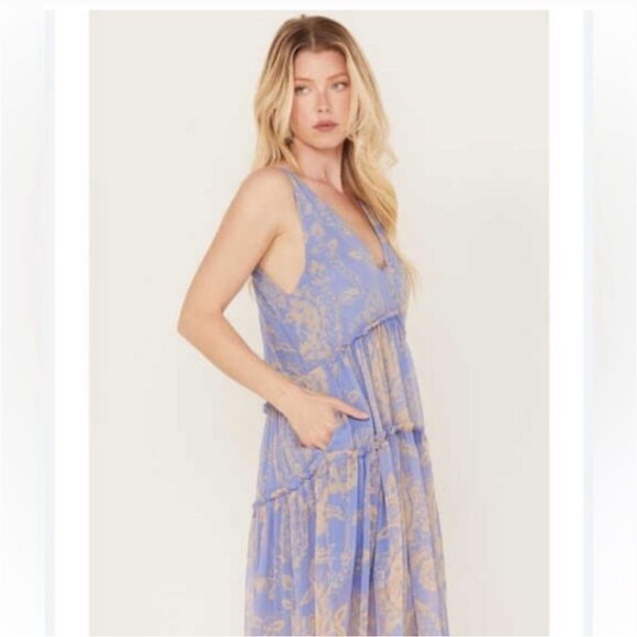 NWOT Free People Julianna Tiered Maxi - Picture 2 of 13